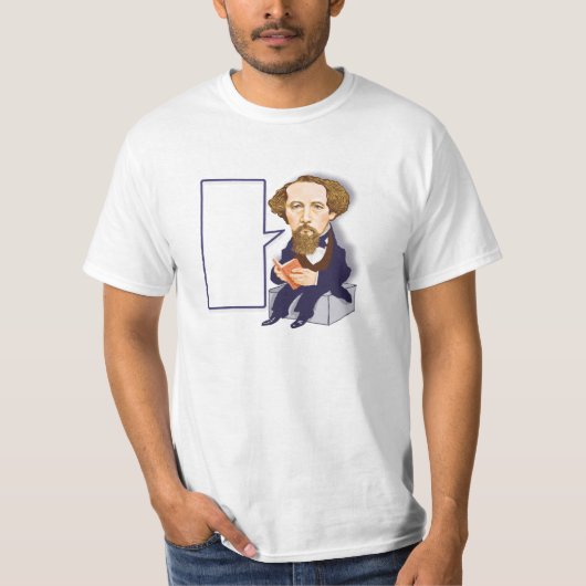 Charles Dickens (1812 - 1870) T-shirt (Voorkant)
