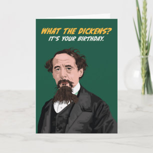 Charles Dickens Birthday Kaart
