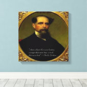 Charles Dickens & Citation Poignante Impression su (Insitu (Plancher de Bois))