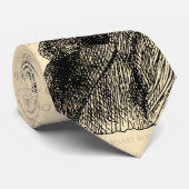 Charles Dickens Cream Stropdas (Opgerold)