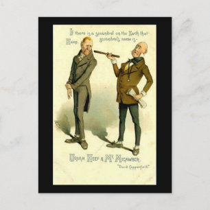 Charles Dickens, "David Copperfield" Briefkaart