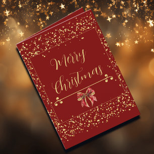 Charles Dickens geïnspireerde rode vintage kaart