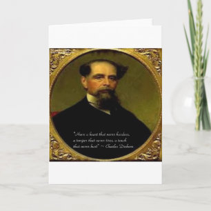 Charles Dickens & Hartverwarmend citaat Kaart