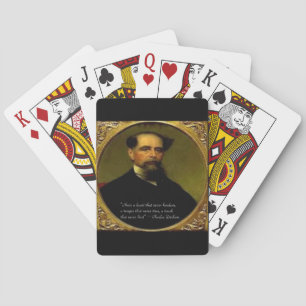 Charles Dickens & Hartverwarmend citaat Pokerkaarten