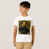 Charles Dickens & Heartfelt Quote T-shirt (Voorkant volledig)