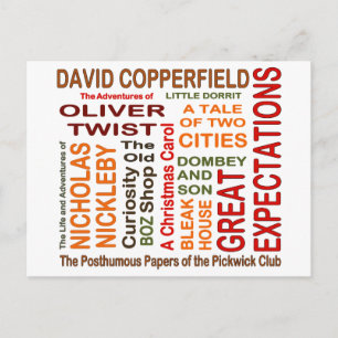Charles Dickens Novels Briefkaart