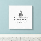 Charles Dickens Onze wederzijdse vriend citaat Canvas Afdruk (Insitu (Houten vloer))
