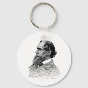 Charles Dickens Profiel Sleutelhanger