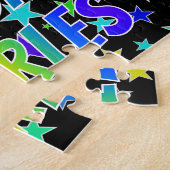 "CHARLES" First Name, Fun "HAPPY BIRTHDAY" Legpuzzel (Zijkant)