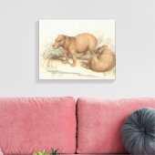Charles Hamilton Smith - Het Capybara Canvas Afdruk (Insitu (Woonkamer))