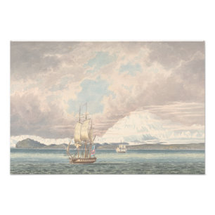 Charles Hamilton Smith - Icy Bay en Mount Foto Afdruk