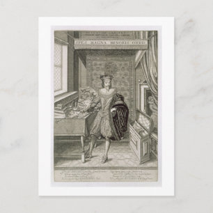 Charles I (1600-49) (graving) Briefkaart