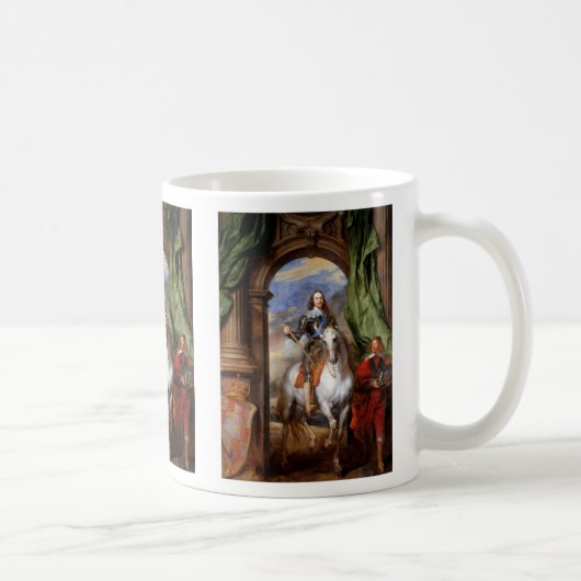 Charles I à cheval par Van Dyck Coffee Mug (Droite)