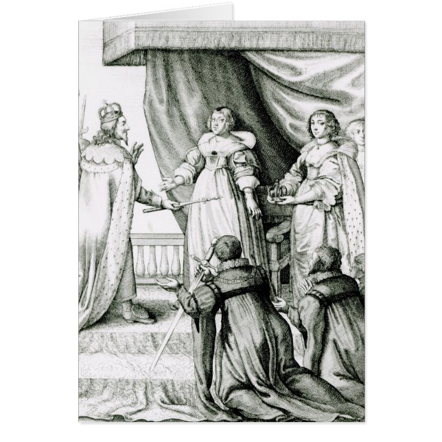 Charles I étant donné le sceptre et la couronne (Devant)