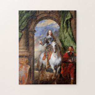 Charles I op Horseback van Van Dyck Legpuzzel