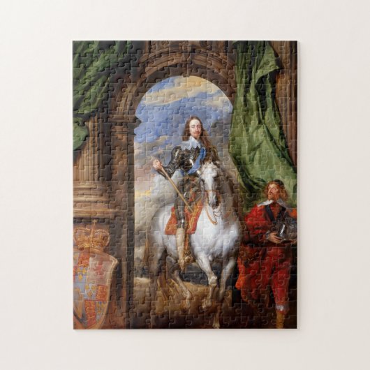 Charles I op Horseback van Van Dyck Legpuzzel (Verticaal)