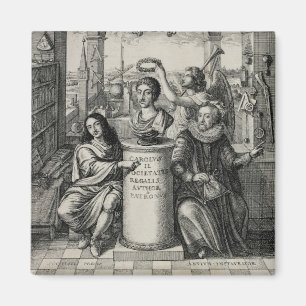 Charles II (1630-85) als Patron van de Royal Socie Magneet