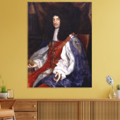 Charles II van Groot-Brittannië en Ierland Canvas Afdruk (Insitu (Woonkamer))