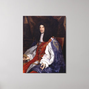 Charles II van Groot-Brittannië en Ierland Canvas Afdruk
