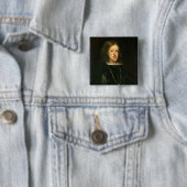 Charles II van Spanje Vierkante Button 5,1 Cm (In situ)