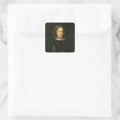 Charles II van Spanje Vierkante Sticker (Tas)
