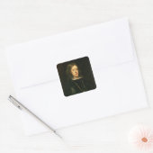 Charles II van Spanje Vierkante Sticker (Envelop)