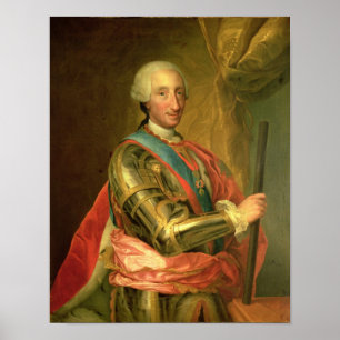 Charles III in Armor, na 1759 Poster