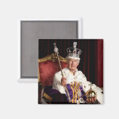 Charles III, King of England Magnet Magneet (Voorkant / Achterkant)
