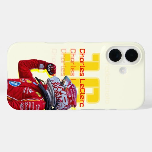 Charles LeClerc coques iphone (Verso (horizontal))