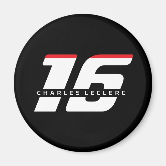 Charles Leclerc Formule Un Numéro 16 Magnet (Devant)