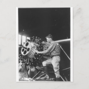 Charles Lindbergh Circa 1927 Briefkaart