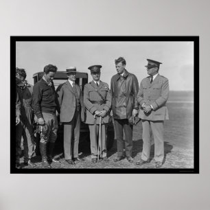 Charles Lindbergh en Orville Wright 1927 Poster