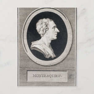 Charles Louis de Secondat, Baron de Montesquieu Briefkaart