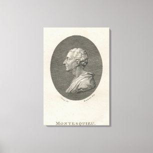 Charles Louis de Secondat, Baron de Montesquieu Canvas Afdruk