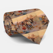 Charles M. Russell's First Wagon Tracks (1908) Stropdas (Opgerold)