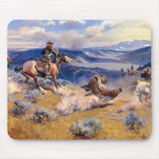 Charles M. Russell's Loops and Swift Horses (1916) Muismat (Voorkant)