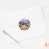 Charles M. Russell's Loops and Swift Horses (1916) Ronde Sticker (Envelop)