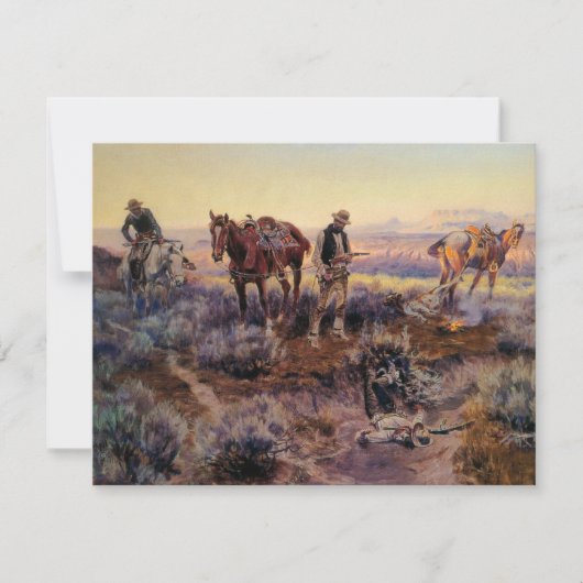 Charles M. Russell's Paying the Fiddler (1919) Kaart (Voorkant)