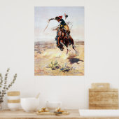 Charles Marion Russell A Bad Hoss Poster (Keuken)