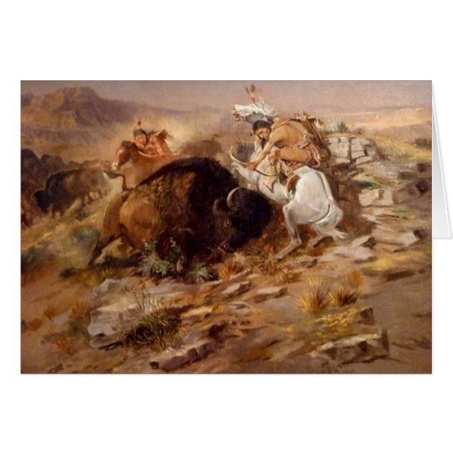 Charles Marion Russell - Buffalo Hunt (Voorkant Horizontaal)