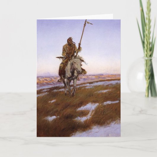 Charles Marion Russell - Cree Indiaan Kaart (Voorkant)