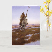 Charles Marion Russell - Cree Indiaan Kaart (Gele Bloem)