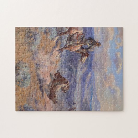 Charles Marion Russell - Loops and Swift Horses Legpuzzel (Horizontaal)