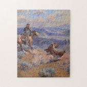 Charles Marion Russell - Loops and Swift Horses Legpuzzel (Verticaal)