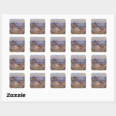 Charles Marion Russell - Loops and Swift Horses Vierkante Sticker (Vel)
