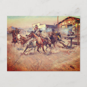 Charles Marion Russell – Rook van een .45 Briefkaart
