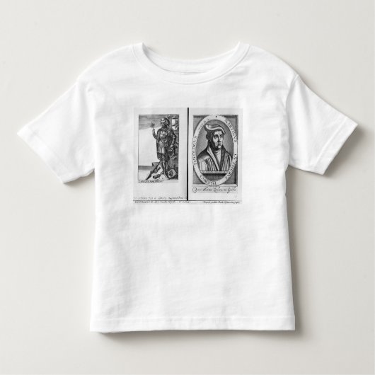 Charles Martel en Martin Luther Kinder Shirts (Voorkant)