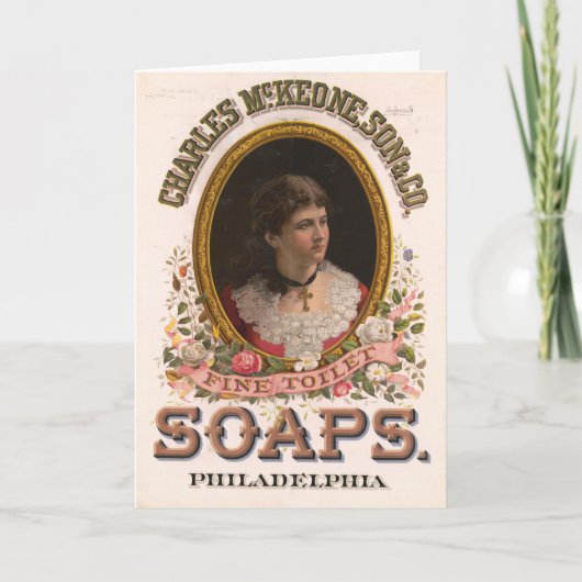 Charles McKeone, Son & Co., Antiek Soap advertenti Kaart (Voorkant)