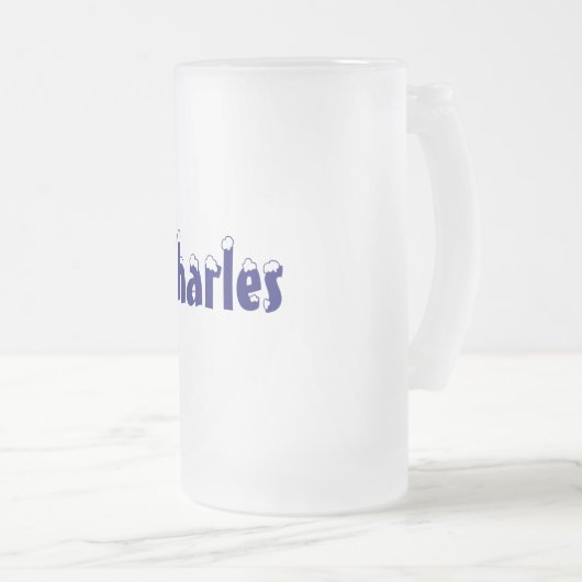 Charles-Name Style-Frosted Mok (Voorkant rechts)