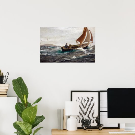 Charles Napier Hemy with Wind and Tide Poster (Thuiskantoor)